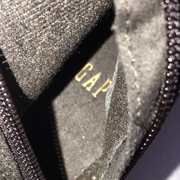 GAP Charcoal Faux Suede And Fur Wedge Boots Women’s Size 9 - Picture 4 of 14